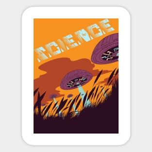 Science and Aliens Sticker